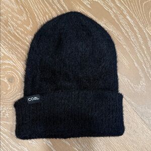 NWOT Coal Pearl Fuzzy Knit Beanie